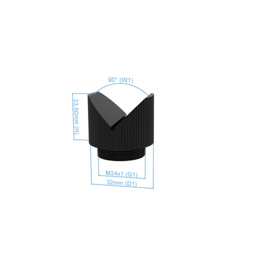 Koncov&yacute; stupeň V-Blok - 90&deg;, bez kloubu, připojen&iacute; M24x1 fotografie produktu Back View L