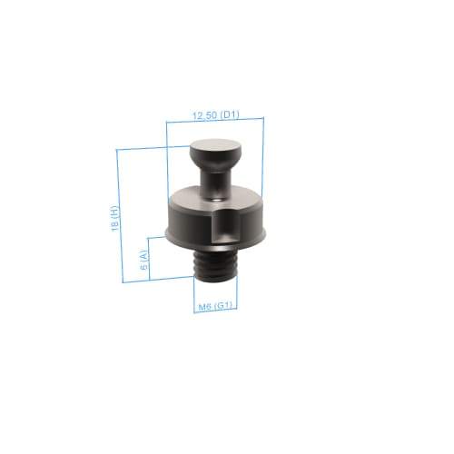 Spoj - M6 kr&aacute;tk&yacute;, AF25, 10 kusů fotografie produktu Back View L