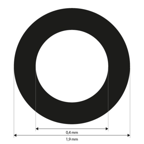 Referenčn&iacute; značky 0,4 mm, b&iacute;l&eacute;, nek&oacute;dovan&eacute;, se středn&iacute; adhezn&iacute; silou, 3000 kusů fotografie produktu