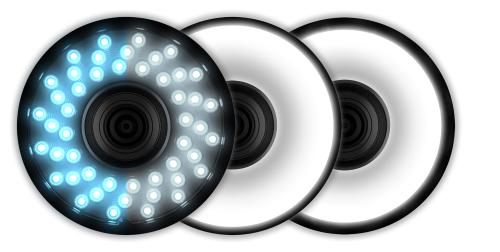 Prstencové osvětlení (standardní) pro O-DETECT fotografie produktu Back View L