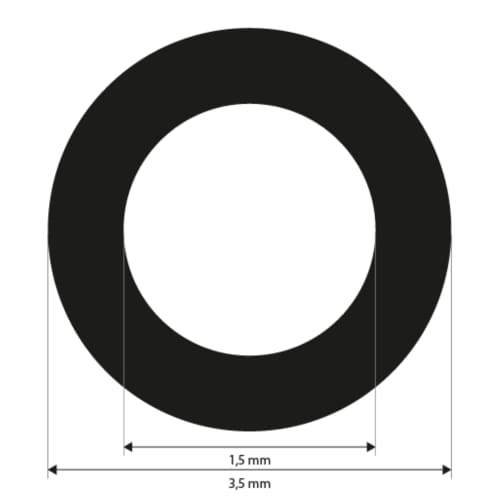 Referenčn&iacute; značky 1,5 mm, b&iacute;l&eacute;, nek&oacute;dovan&eacute;, s n&iacute;zkou adhezn&iacute; silou, 3000 kusů fotografie produktu