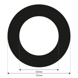 Referenčn&iacute; značky 3,0 mm, b&iacute;l&eacute;, nek&oacute;dovan&eacute;, s n&iacute;zkou adhezn&iacute; silou, 3000 kusů fotografie produktu