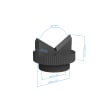 Koncov&yacute; stupeň V-Blok - nožov&yacute; - 120&deg;, bez kloubu, připojen&iacute; M24x1, 2 kusy fotografie produktu Back View S